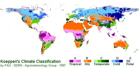 Koppens Climate Classification System Shows The Identified Climate