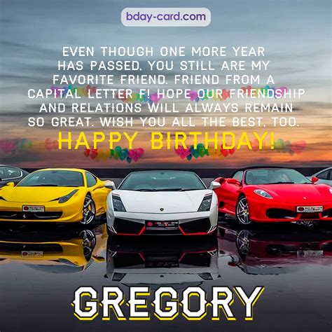 Birthday Images For Gregory 💐 — Free Happy Bday Pictures And Photos