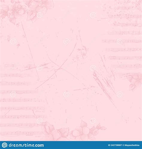 Pink Watercolor Abstract Background Delicate Pastel For Postcards