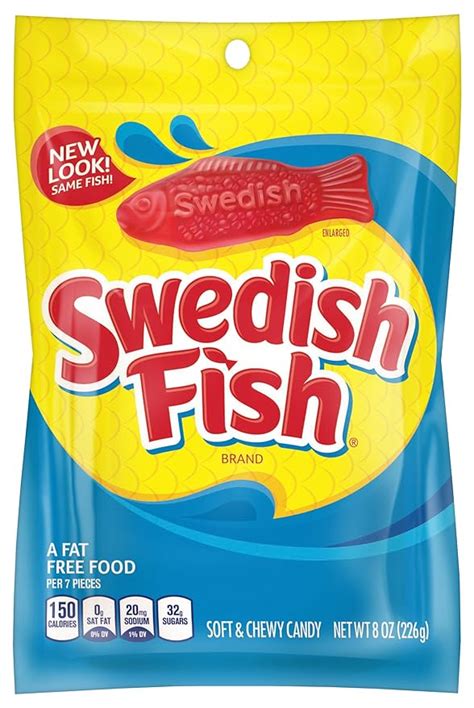 Swedish Fish 8oz 226g Bag Uk Grocery