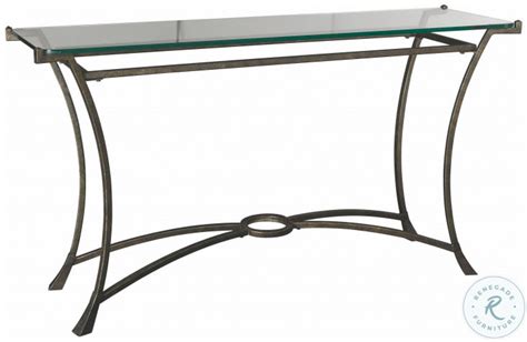 Sutton Dark Burnished Steel Sofa Table T30026