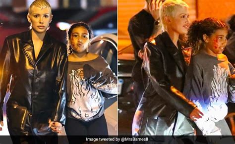 Kanye West S Daughter North Wife Bianca Censori Hold Hands At Rapper S Birthday Bash