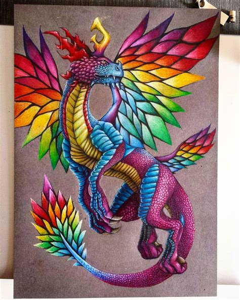 My Rainbow Dragon Diseños De Tatuaje De Dragón Dragones Dibujos Kawaii