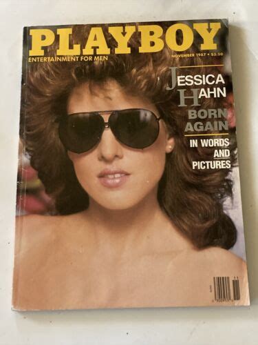 Playboy Magazine November Jessica Hahn Centerfold Intact Picture