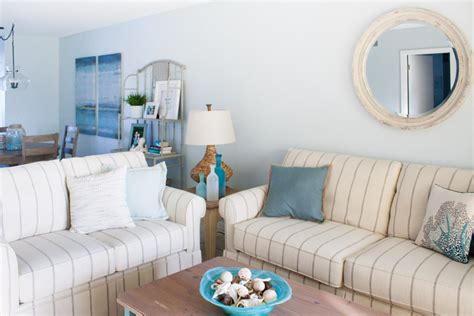 Beach Condo Living Room Decor Before And Afters The Lilypad Cottage