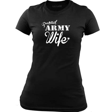 Original Proud Army Wife T Shirts Motherproud