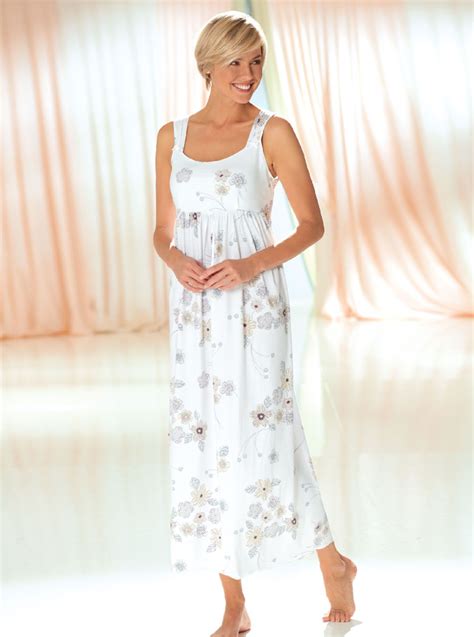 Luxury Jersey Cotton Nightdress David Nieper Jammie Night Dress Nightwear Hosiery Slip