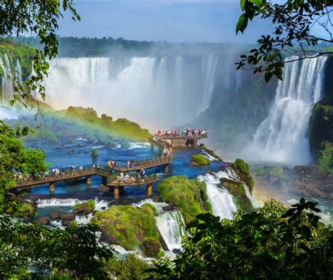 Tourists At Iguazu Falls Foz Do Iguacu Brazil Travel Off Path