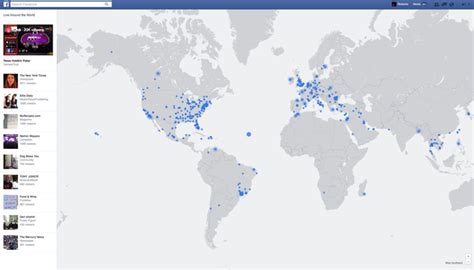 Viu Essa Facebook Tem Mapa Interativo Que Mostra Vídeos Ao Vivo Pelo