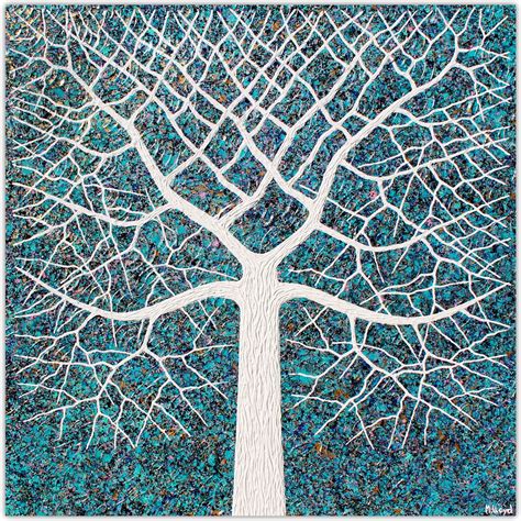 Tree Starry Night Abstract By Miranda Lloyd Paintings For Sale