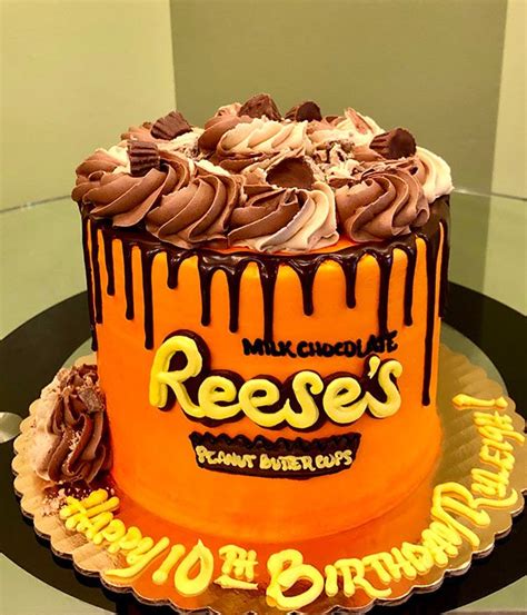 Reeses Peanut Butter Cup Layer Cake Classy Girl Cupcakes