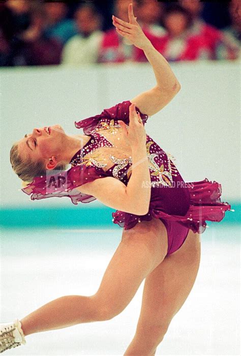 Tonya Harding Performing Her Free Skate During The Xvll Winter Olympics