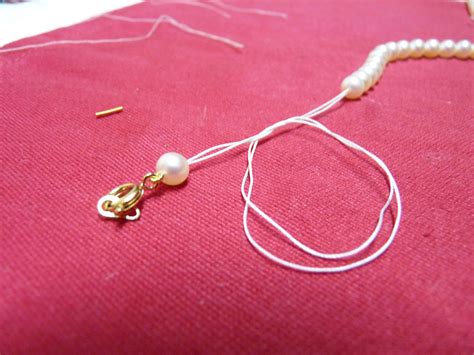 Technique d enfilage de perles Tutoriel Collier à nœud Silver Necklace Beaded Necklace