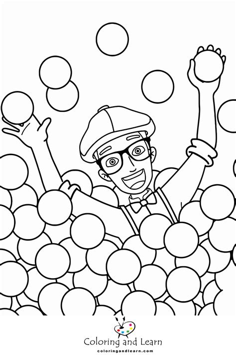 Blippi Coloring Pages 2023 Coloring And Learn