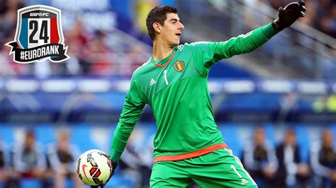 As a professional goalkeeper i'm grateful to play for the best clubs in the world, like real madrid and the belgian red devils. Belgium's Thibaut Courtois - 24th in Euro 2016 rank