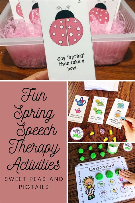 Spring Speech And Language Activities Bundle Spring Speech Therapy