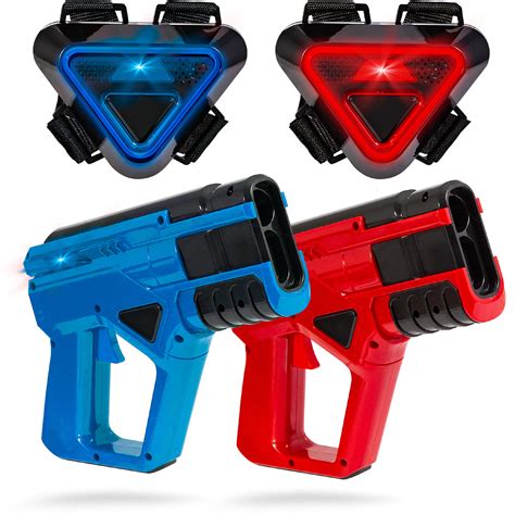 Sharper Image Two Player Toy Laser Tag Gun Blaster And Vest Armor Set For