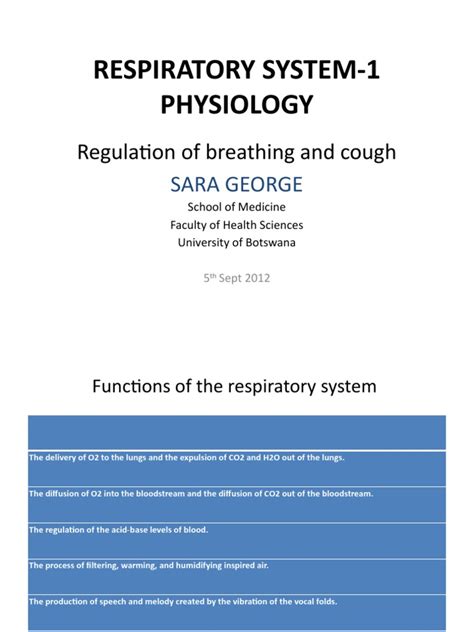 Respiratory System 1 Pdf Lung Breathing