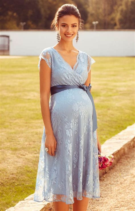 Eden Maternity Gown Short Dusk Blue Maternity Wedding Dresses Evening Wear And Party Clothes