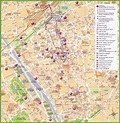 Reims tourist map