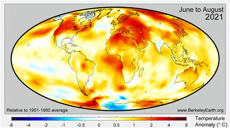 State Of The Climate Summer 2021 Sets New High For Average Land