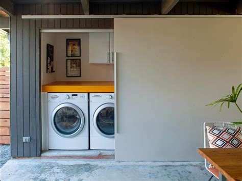 Hidden Laundry Center Laundry Cupboard Garage Laundry Outdoor