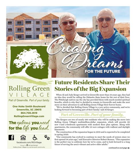 Creating Dreams For The Future Rolling Green Village By Community