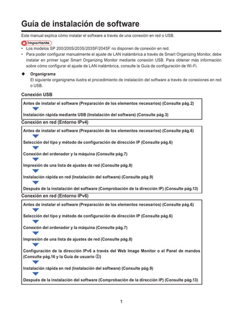 Guía De Instalación De Software