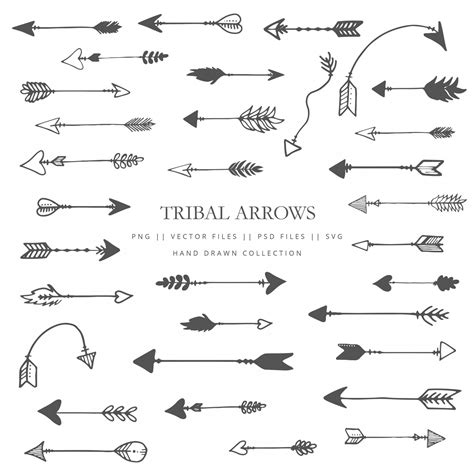 Tribal Arrow Vector At Collection Of Tribal Arrow