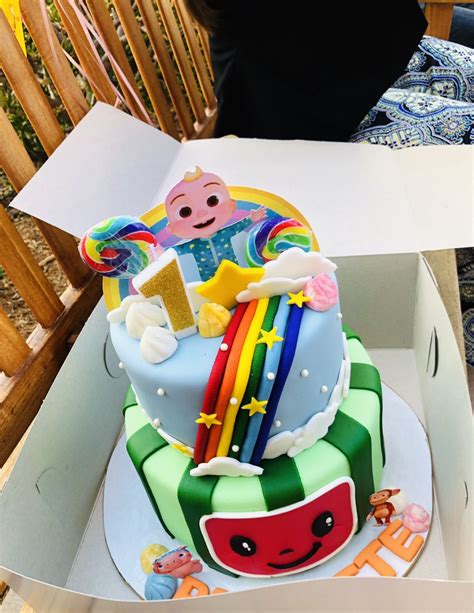 Cocomelon Theme Birthday Cake For Boy Cocomelon Cake Topper