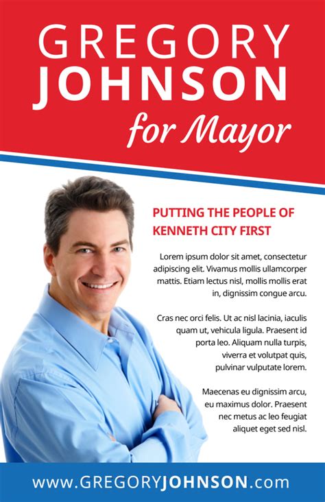 Campaign For Mayor Flyer Template Mycreativeshop
