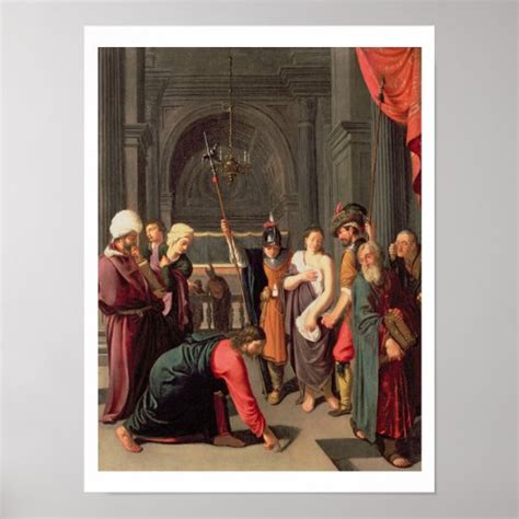 Christ And The Woman Taken In Adultery Poster