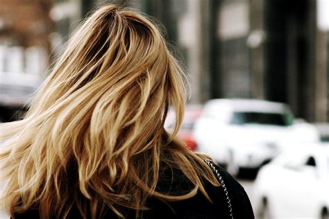 Image Of A Females Back Back View Of Standing Beautiful Blonde Woman