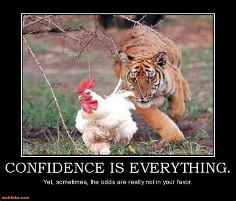 Confidence Is Everything Funny Tiger Meme Picture