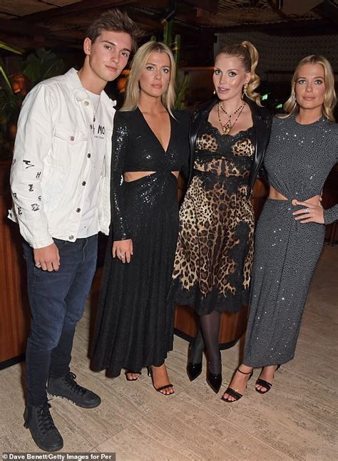 Lady Kitty Spencer Is Joined By Lady Eliza And Lady Amelia Spencer And Samuel Aitken At Lfw