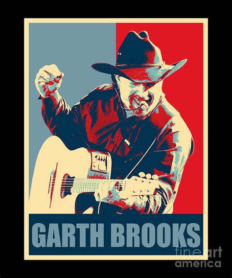 Retro Garth Brooks Hope Style Digital Art By Notorious Artist Fine