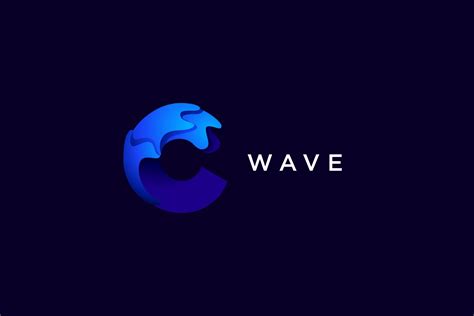 Wave Letter C Logo Creative Illustrator Templates Creative Market