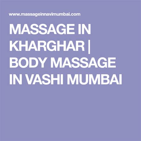 pin on body to body massage in navi mumbai