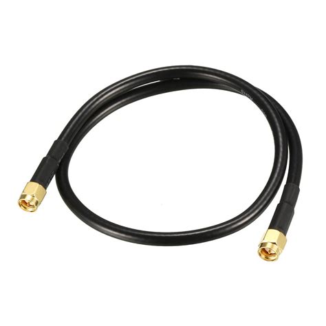 Uxcell 1 Feet Rg58 50 Ohm Antenna Extension Cable Sma Male To Sma Male