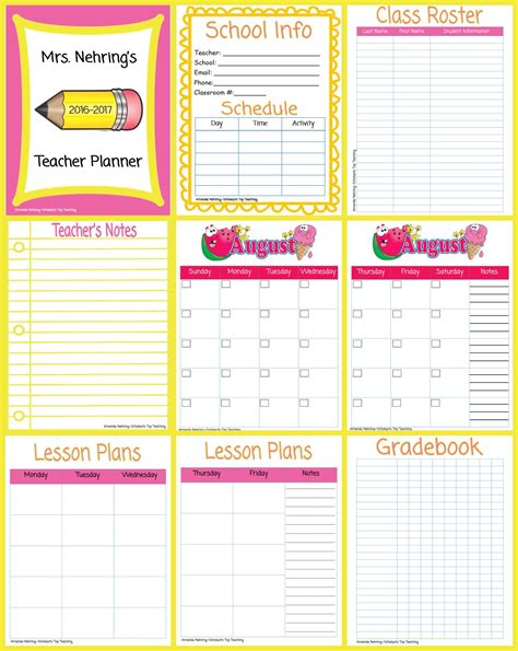 Printable Teacher Lesson Plan Template Printable Templates