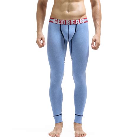 2021 Men Cotton Long Johns Sexy Thermal Underwear Leggings