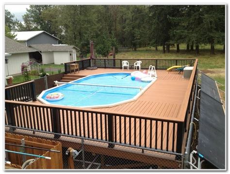 Above Ground Pool With Deck Kit Decks Home Decorating Ideas 9a82b7n8vz