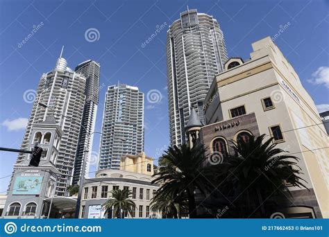 High Rise Apartment Architecture On Gold Coast Editorial Stock Photo