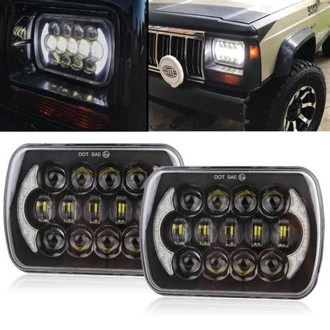 105w 5x7 7x6 Inch Rectangular Sealed Beam Led Headlight With Drl For
