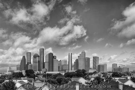 Black And White Afternoon Over Houston 1 Houston Texas Images From