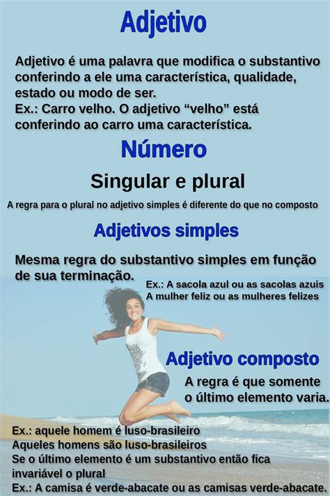 Adjetivo número Adjetivos Adjetivo composto Portugues para concurso