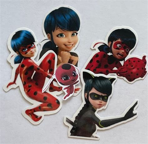 Miraculous Ladybug Sticker Set Etsy