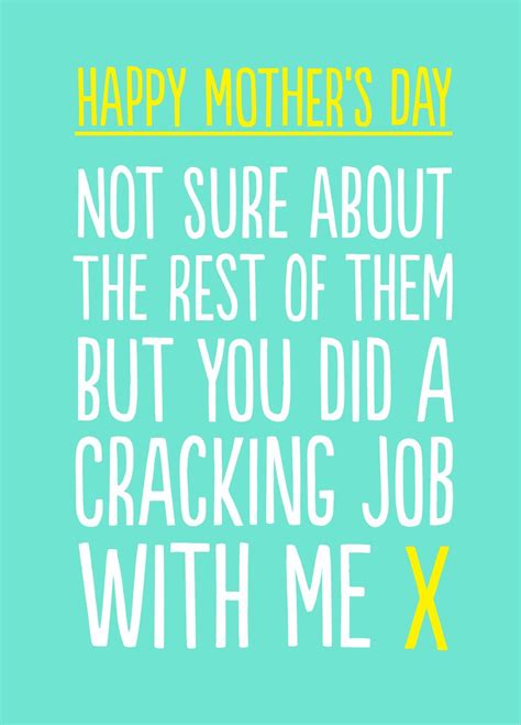 Funny Honest Mothers Day Card Scribbler