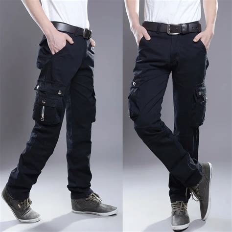 Brand Mens Military Cargo Pants Multi Pockets Baggy Men Pants Casual
