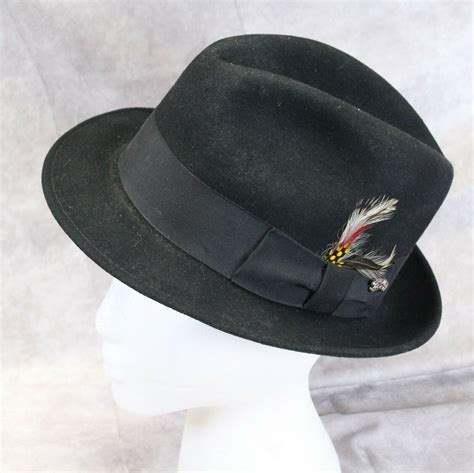 Bailey Of Hollywood Gangster Fedora Felt Hat 100 Wool Size 7 Ebay
